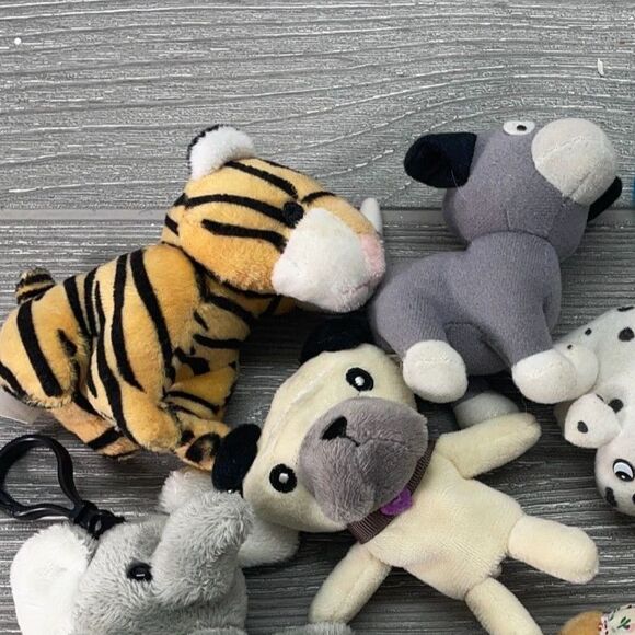 Mini Plush Lot of NINE! Russ Yoniko Wolf Husky, Elephant, Tiger, Animals + More - Picture 2 of 12